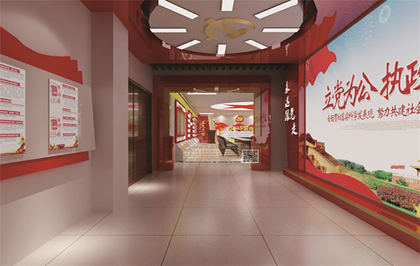 ?甘肅寧縣車管所交警隊(duì)辦事大廳黨建展廳